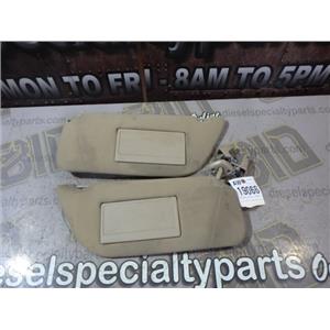 2003 2004 FORD F350 F250 LARIAT OEM INTERIOR SUNVISORS (PAIR) BEIGE TAN SET