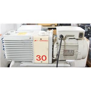 Edwards E2M30 Dual Stage Rotary Vane Mechanical Vacuum Pump