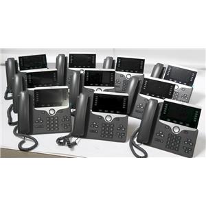 Lot of 10 Cisco CP-8841-K9 5 Programmable Line Key 5 inch. Color VoIP Phone SIP