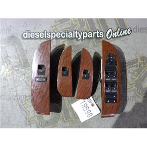 2008 2009 GMC 3500 SIERRA  6.6 LMM DIESEL CREWCAB WOODGRAIN WINDOW SWITCHES
