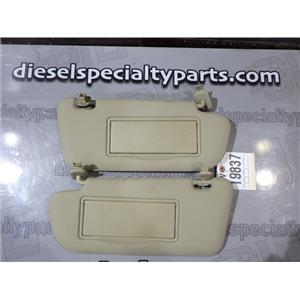 2008 2009 MAZDA 3 SEDAN 4CYL 2.0 L 5-SPEED MANUAL OEM SUNVISORS (BEIGE) SET