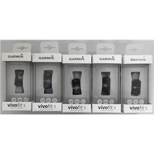 Lot 5 Garmin Vivofit 3 Activity Tracker Black 010-01608-00 WITHOUT WATCH STRAP !