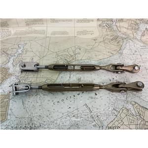 Boaters' Resale Shop of TX 2302 1557.71 MERRIMAN 3/8" JAW-JAW TURNBUCKLES (PAIR)