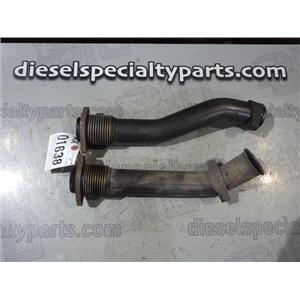 2000 2001 FORD F250 F350 XLT 7.3 DIESEL ENGINE EXHAUST Y-PIPES UP PIPES PAIR