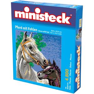 Ministeck Pixel Puzzle (31878): Horse with Foal 4800 pieces