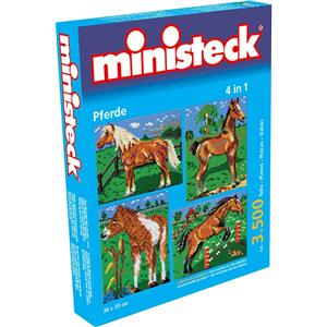 Ministeck Pixel Puzzle (31301): Horses with backgrounds (4in1) 3500 pieces