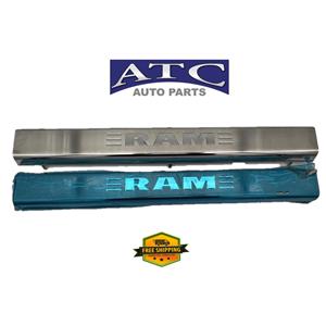 68091357AB New Stainless Steel Set of 2 Door Sill guards for 2011-2018 Ram