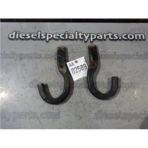 1999 2000 GMC 3500 6.5 DIESEL NV4500 4X4 FRONT FRAME MOUNT TOW HOOKS (PAIR)