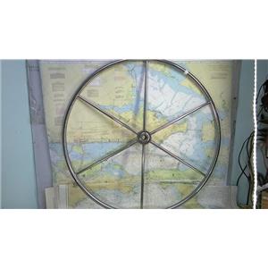 Boaters’ Resale Shop of TX 2307 1447.11 YACHT SPECIALTIES 36" SS STEERING WHEEL