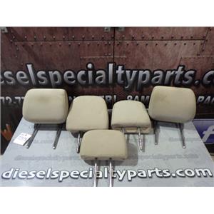 2012 2013 2014 FORD F150 XLT CREWCAB OEM HEADRESTS CLOTH (TAN) SET OF FIVE