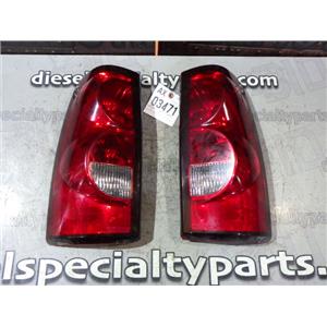 2003 2004 CHEVROLET 1500 LT 5.3 AUTO AFTERMARKET TAIL LIGHTS PAIR EXC CONDITION