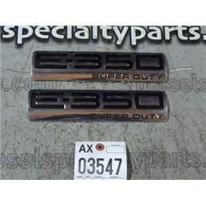 2006 2007 FORD E350 CUBE VAN E-SERIES 5.4 AUTO 2WD OEM E350 SUPERDUTY EMBLEMS