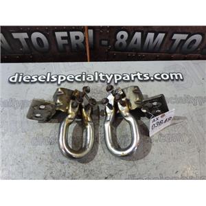 2008 2009 FORD F350 HARLEY 6.4 DIESEL AUTO 4X4 FRAME MOUNT CHROME TOW HOOKS SET