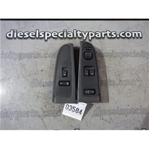 2003 2004 GMC SIERRA SLT EXTENDED CAB INTERIOR WINDOW LOCK SWITCHES (2) CHARCOAL