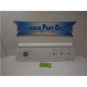 Kenmore Dryer 3976677 3405779 Control Panel Plate Used