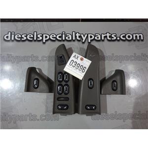 2003 2004 FORD F350 F250 LARIAT XLT CREWCAB WINDOW SWITCHES DARK BROWN (SET)