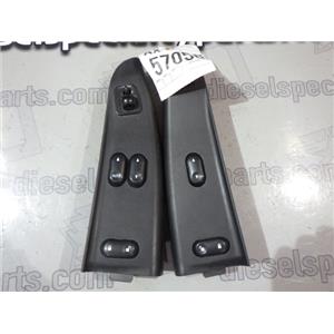 2005 2006 FORD F350 LARIAT XLT EXTENDED CAB WINDOW LOCK SWITCHES - BLACK - SET