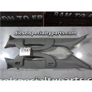 2005 2006 FORD F350 F250 LARIAT XLT A-PILLAR COVERS GRAB HANDLES (GREY) PAIR SET