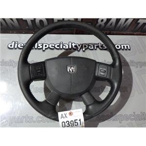 2003 2004 DODGE 2500 3500 LARAMIE OEM LEATHER WRAPPED STEER WHEEL *NEEDS RECOVER