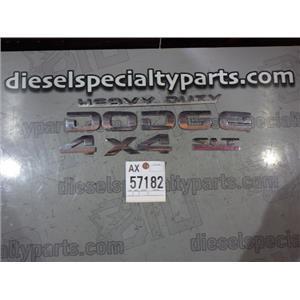 2004 2005 DODGE 2500 3500 SLT 5.9 DIESEL NV5600 4X4 EMBLEMS HEAVY DUTY - SET