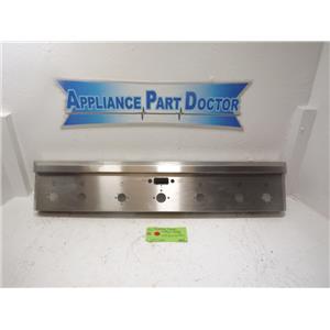 GE Cafe Range WB36X31796 SS Control Panel & Rail Assy Used