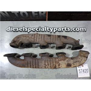 2003 2004 FORD E350 CUBE VAN 6.0 DIESEL OEM EXAUST MANIFOLDS SET (2) 1840770C1