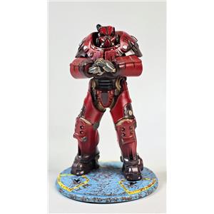 Fallout Power Armor Statue Hot Rod Flames Statue