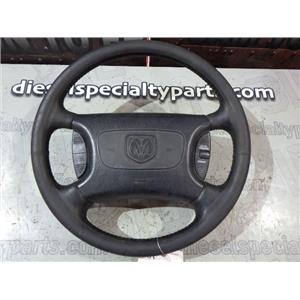 1999 - 2002 DODGE 2500 3500 SLT INTERIOR LEATHER WRAPPED STEER WHEEL 7/10