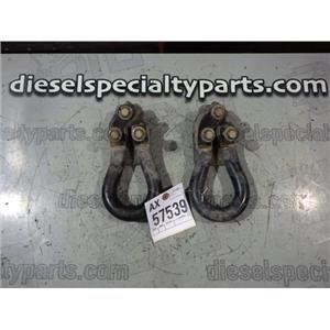 2001 2002 FORD F250 F350 XLT XL 7.3. DIESEL OEM FRONT FRAME MOUNT TOW HOOKS SET