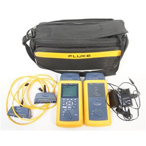 Fluke DSP-4000 Cable Tester with DSP-4000SR Smart Remote & Adapters