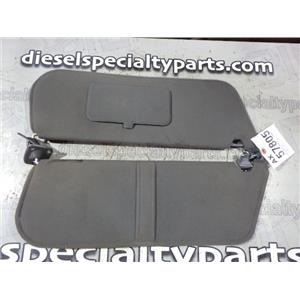 1990 1991 FORD F250 F350 XLT LARIAT OEM INTERIOR SUN VISORS (PAIR) SET - GRAY