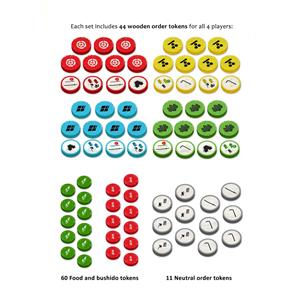 Small Samurai Empires Deluxe Order Tokens by Archona Games - SEALED