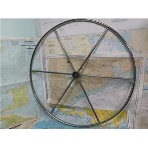 Boaters' Resale Shop of TX 2407 5572.02 S.S. STEERING 40" WHEEL FOR 1" SHAFT