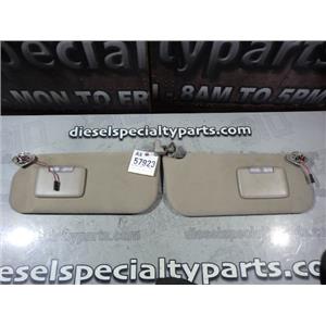 2008 - 2010 FORD F350 F250 XLT LARIAT 6.4 DIESEL AUTO INTERIOR SUNVISORS (STONE)