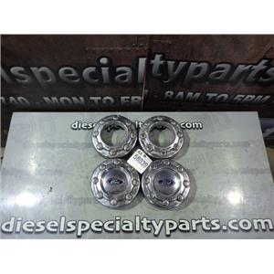 2005 2006 2007 FORD F350 F250 4X4 LARIAT XLT CHROME WHEEL HUB CAPS (SET) 7/10