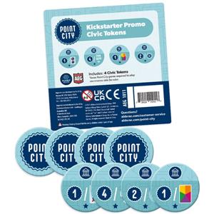 Point City: Civic Tokens Kickstarter Promo by AEG - SEALED