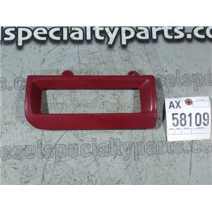 1992 1993 FORD F250 F350 XL XLT INTERIOR OEM DASH HEATER TRIM BEZEL ( RED )