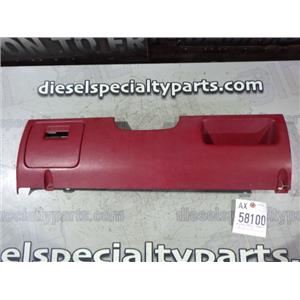 1992 1993 FORD F350 F250 XL XLT LOWER FUSE BOX DASH TRIM COVER PANEL ( RED ) OEM