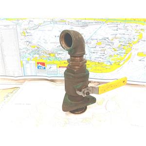 Boaters' Resale Shop of TX 2705 2157.24 BRONZE 1-1/2" SEACOCK & HANDLE ASSEMBLY