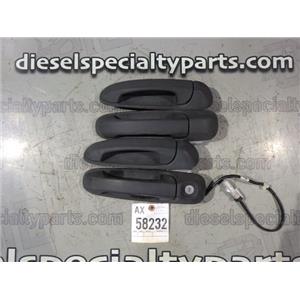 2004 2005 DODGE 3500 2500 SLT CREW CAB QUAD EXTERIOR DOOR HANDLES (BLACK) 4