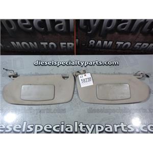 2004 2005 DODGE 3500 2500 SLT LARAMIE OEM INTERIOR SUN VISORS (BEIGE) SET