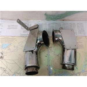 Boaters' Resale Shop of TX 2410 2144.07 STAINLESS STEEL EXHAUST MIXING ELBOWS