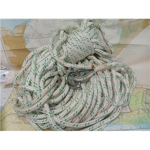 Boaters' Resale Shop of TX 2411 0157.02 BRAID 400' OF 3/4" w SHACKLE & THIMBLE