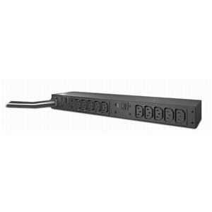 APC AP9571A PDU Basic 200-230V 30A 10-C13 Outlets 1U Rackmount Power Distibution