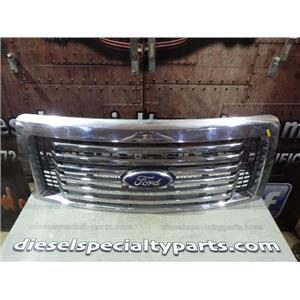 2011 2012 FORD F150 XLT 3.7 AUTO 4X4 OEM GRILL GRILLE CHROME BARS EXC SHAPE