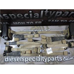 2000 2001 DODGE RAM SLT 2500 5.9 24V DIESEL NV4500 4X4 EXT CAB SEAT BELTS (TAN)