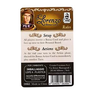 Lorenzo Il Magnifico: Bonus Cards by Cranio Creations - SEALED