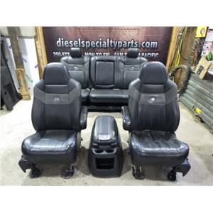 2005 - 2007 FORD F350 CREWCAB HARLEY DAVIDSON EDITION BLACK / GREY LEATHER SEATS