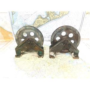 Boaters' Resale Shop of TX 2502 0154.84 EDSON PAIR OF CONDUIT IDLERS w 6" SHEAVE