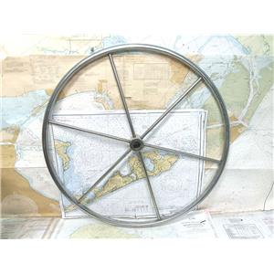 Boaters' Resale Shop of TX 2502 0154.71 EDSON 26" SS STEERING WHEEL FOR 1" SHAFT